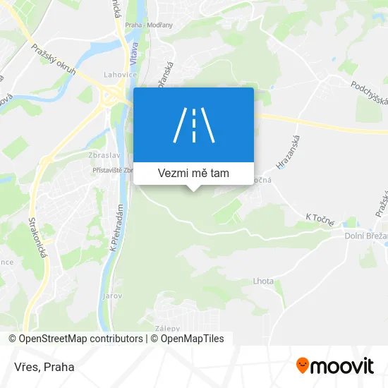 Vřes mapa