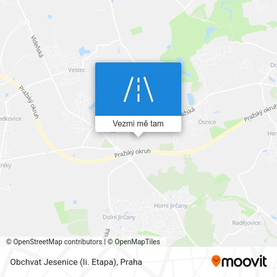 Obchvat Jesenice (Ii. Etapa) mapa