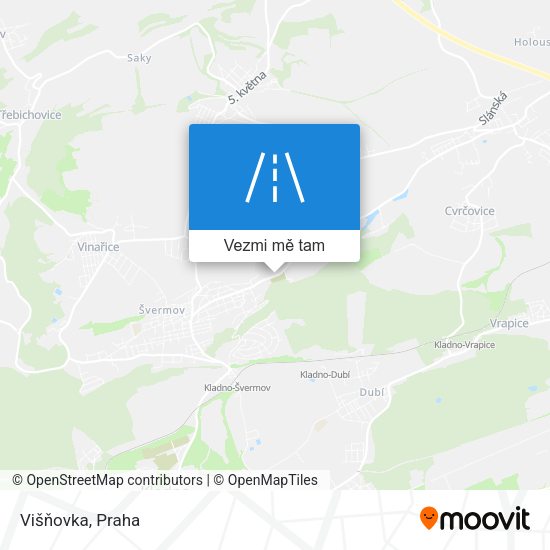 Višňovka mapa