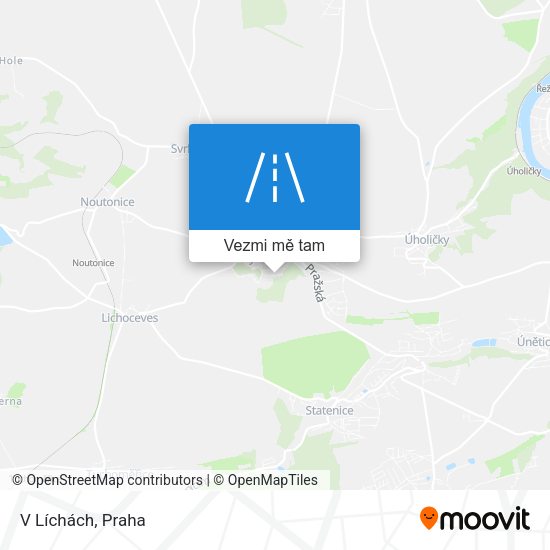 V Líchách mapa