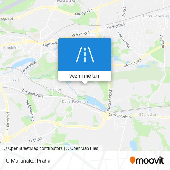 U Martiňáku mapa