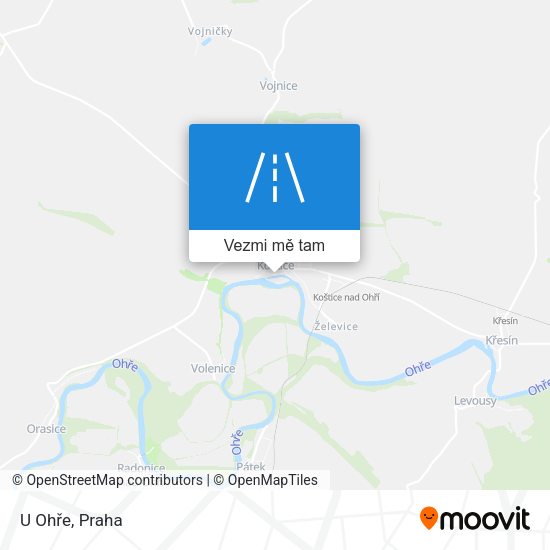U Ohře mapa