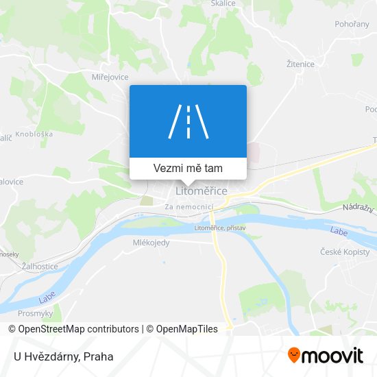 U Hvězdárny mapa