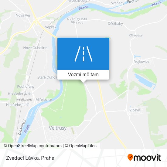 Zvedací Lávka mapa
