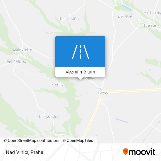 Nad Vinicí mapa