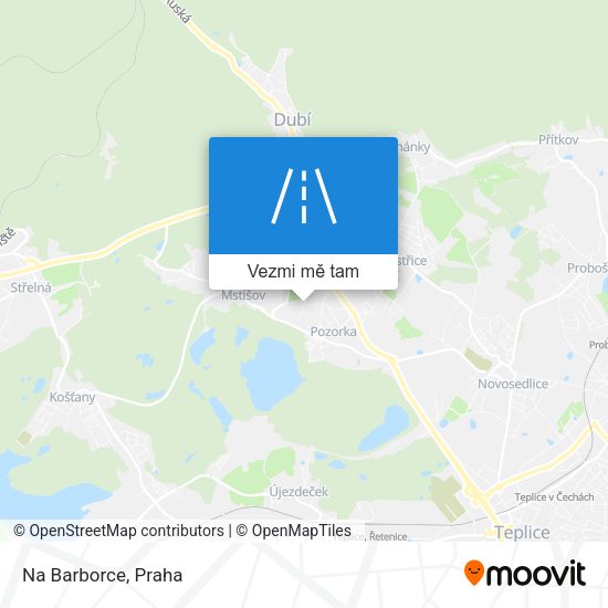 Na Barborce mapa