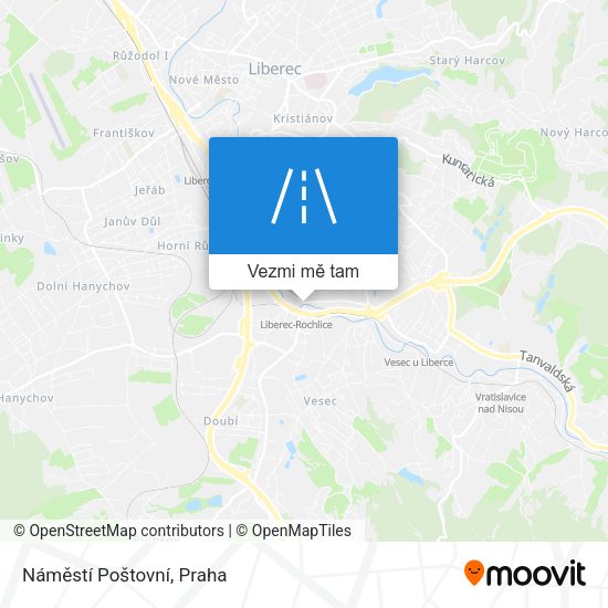 Náměstí Poštovní mapa