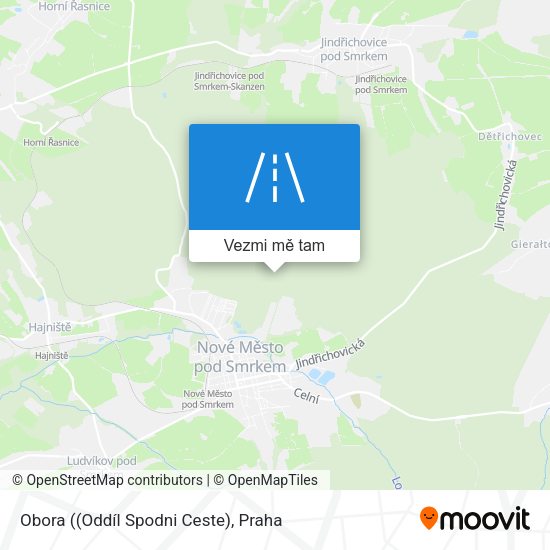 Obora ((Oddíl Spodni Ceste) mapa