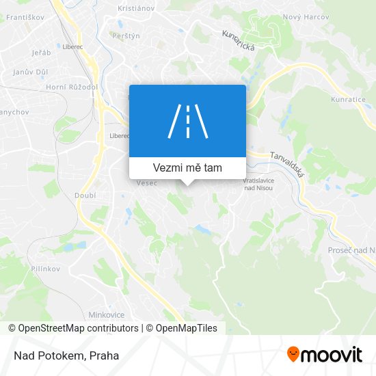 Nad Potokem mapa
