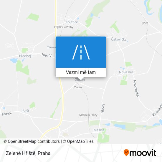 Zelené Hřiště mapa