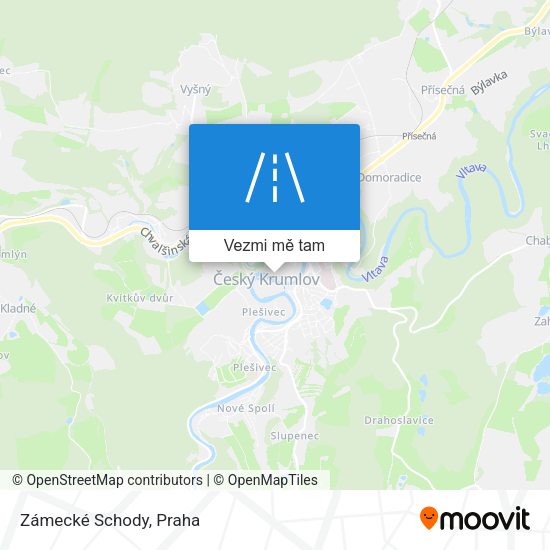 Zámecké Schody mapa