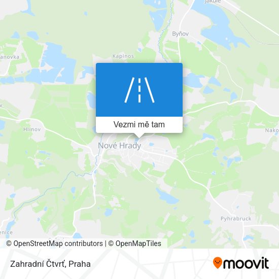 Zahradní Čtvrť mapa