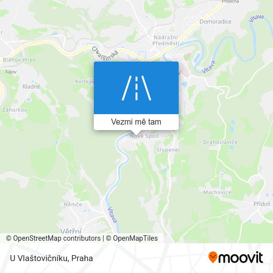 U Vlaštovičníku mapa