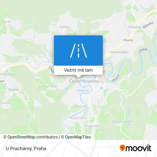 U Prachárny mapa