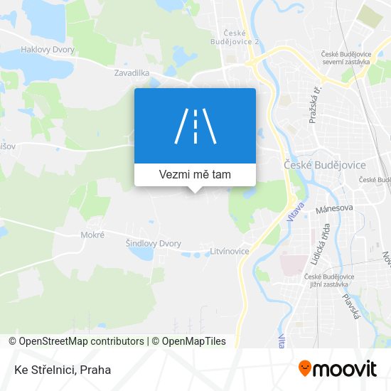 Ke Střelnici mapa