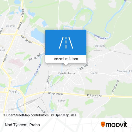 Nad Týncem mapa