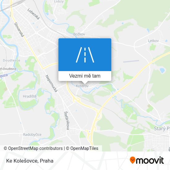 Ke Kolešovce mapa