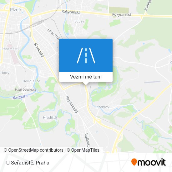 U Seřadiště mapa