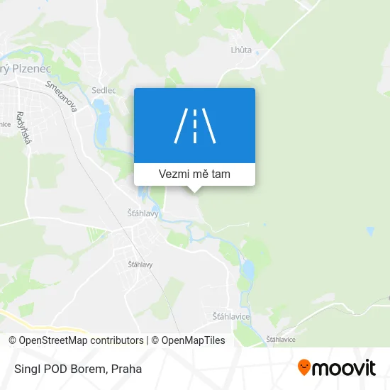 Singl POD Borem mapa