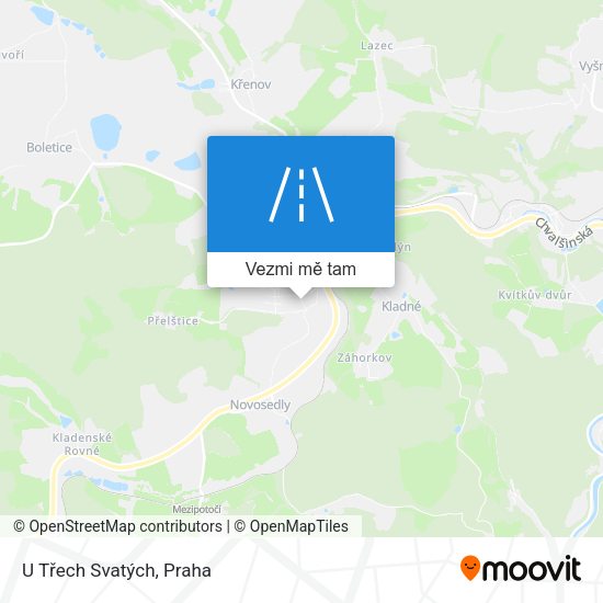 U Třech Svatých mapa
