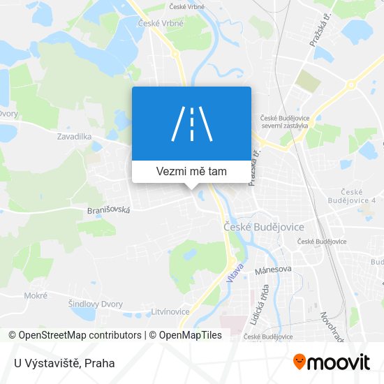 U Výstaviště mapa
