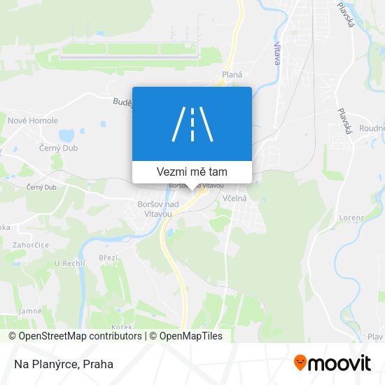 Na Planýrce mapa