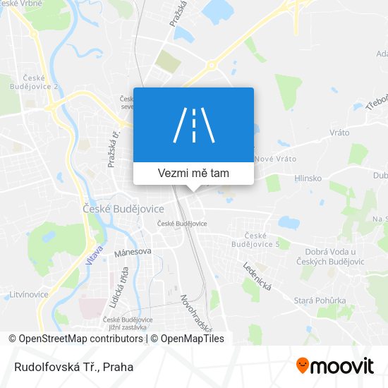 Rudolfovská Tř. mapa