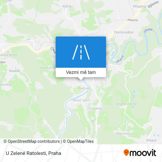 U Zelené Ratolesti mapa