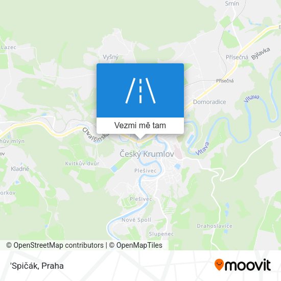 'Spičák mapa