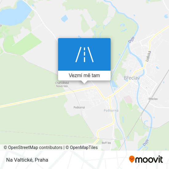 Na Valtické mapa