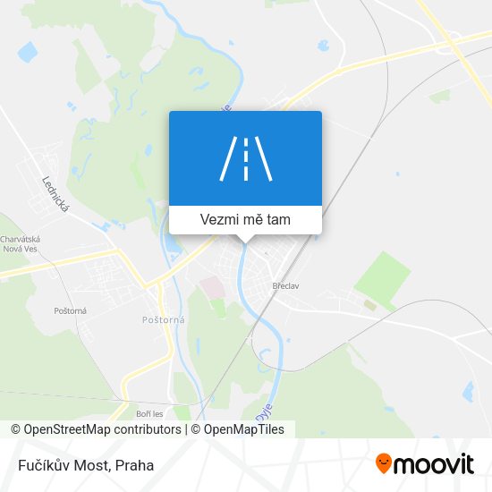 Fučíkův Most mapa