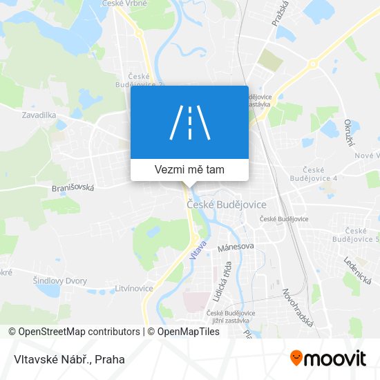 Vltavské Nábř. mapa