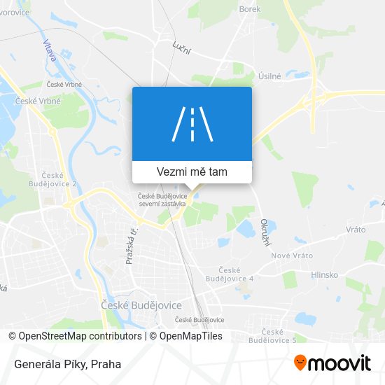 Generála Píky mapa