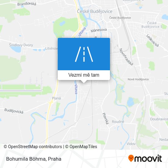 Bohumila Böhma mapa