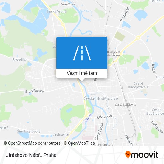 Jiráskovo Nábř. mapa