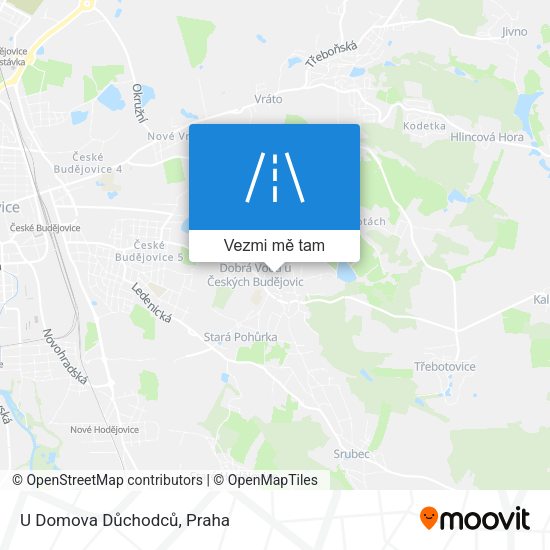 U Domova Důchodců mapa