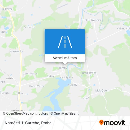 Náměstí J. Gurreho mapa