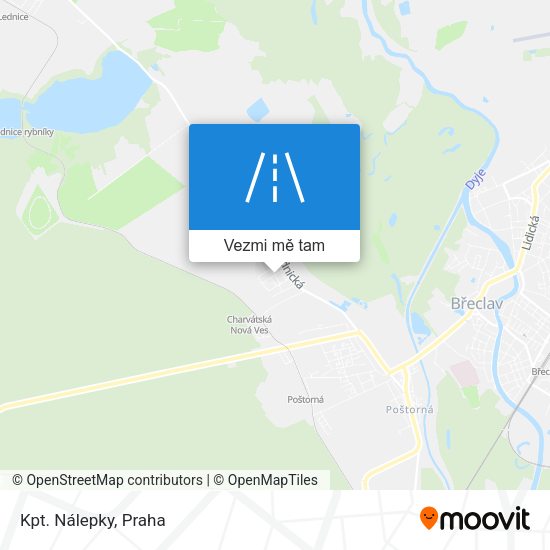 Kpt. Nálepky mapa
