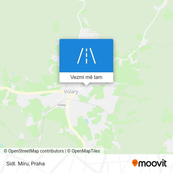 Sídl. Míru mapa