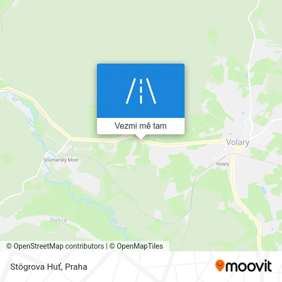 Stögrova Huť mapa
