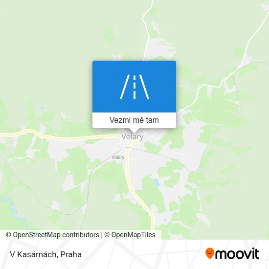 V Kasárnách mapa