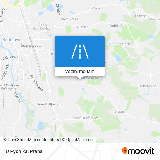U Rybníka mapa