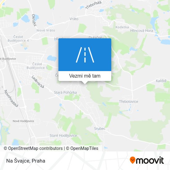 Na Švajce mapa