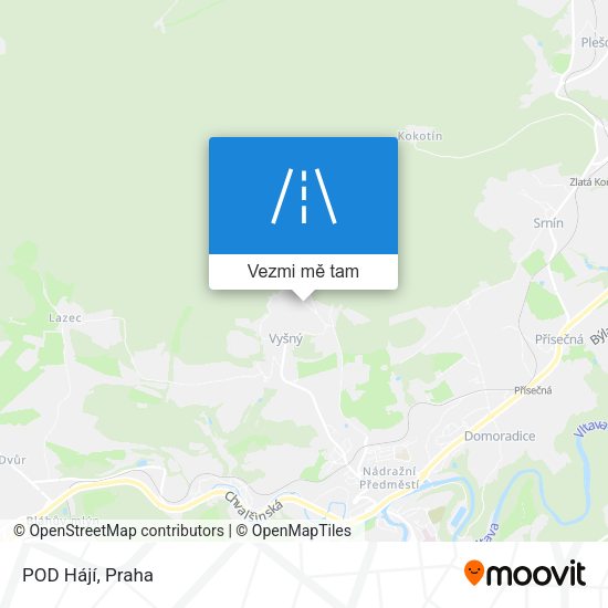 POD Hájí mapa