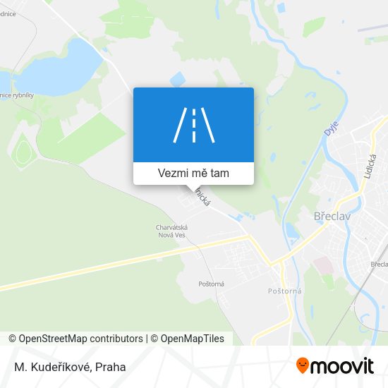 M. Kudeříkové mapa