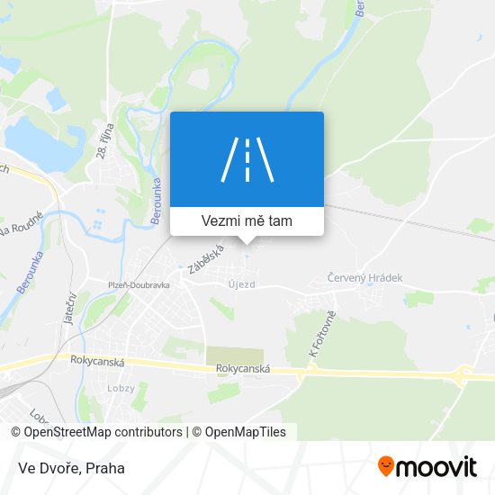 Ve Dvoře mapa