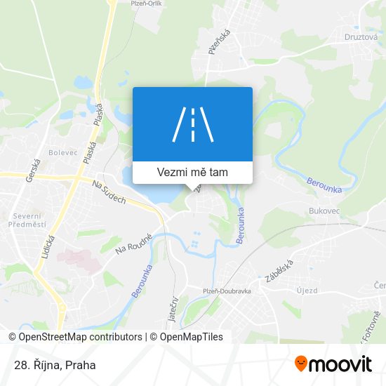 28. Října mapa