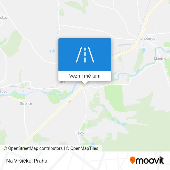 Na Vršíčku mapa