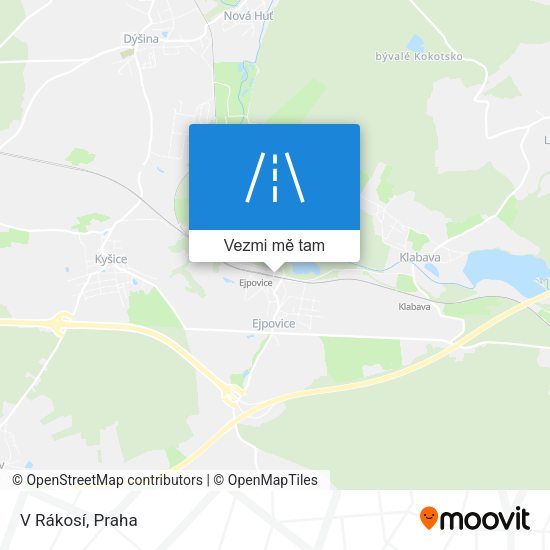 V Rákosí mapa