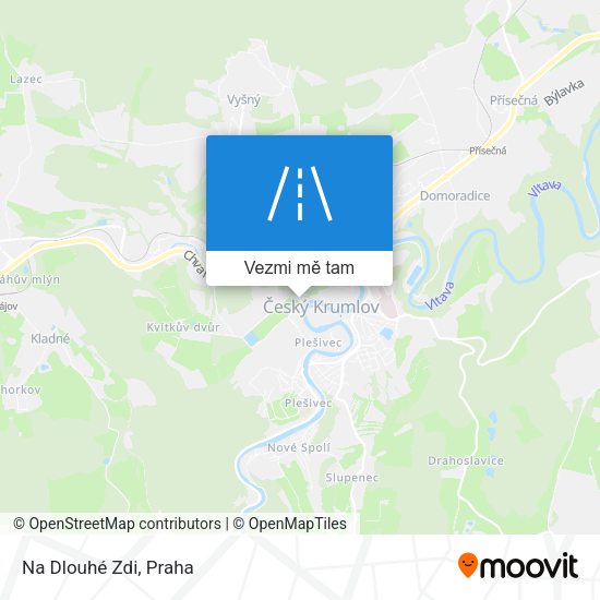 Na Dlouhé Zdi mapa